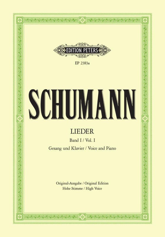 Schumann - Songs Vol 1 77 Songs High Voice