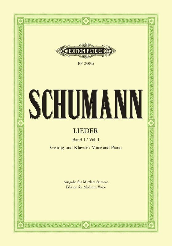 Schumann - Songs Vol 1 77 Songs Medium Voice