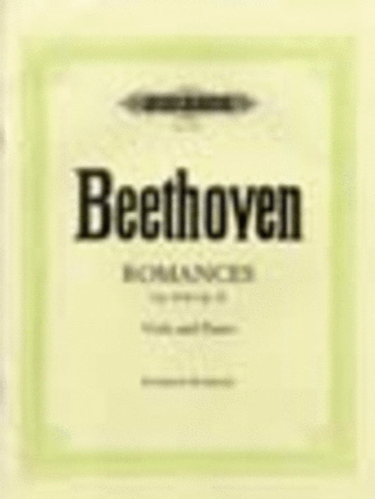 Beethoven - 2 Romances Op 40 G Op 50 F Arr Viola/Piano