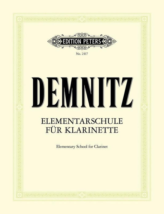 Demnitz - Elementary School For Clarinet