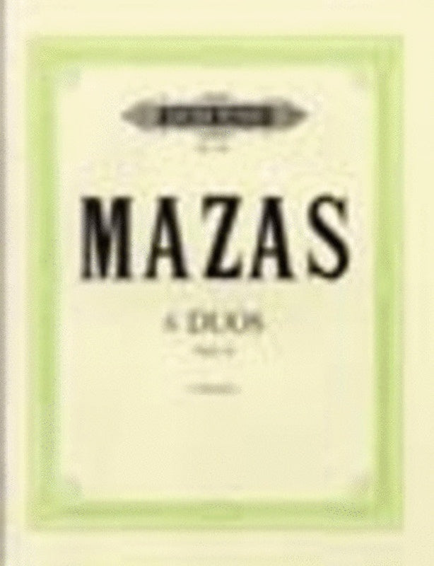 Mazas - 6 Easy Duets Op 46 For 2 Violins