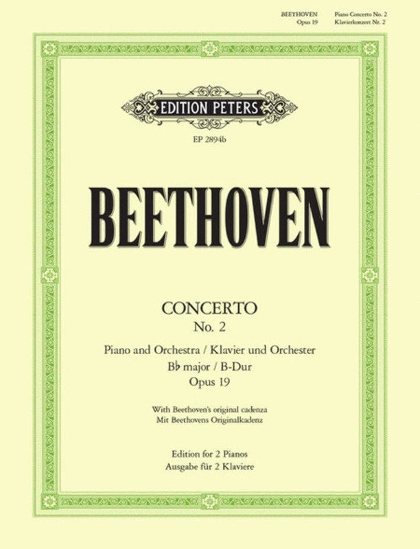 Beethoven - Concerto No 2 B Flat Op 19 2Pno 4Hnd