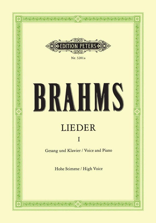 Brahms - Complete Songs Vol 1 High Voice German