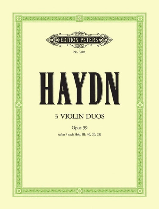 Haydn - 3 Duets Op 99 For 2 Violins