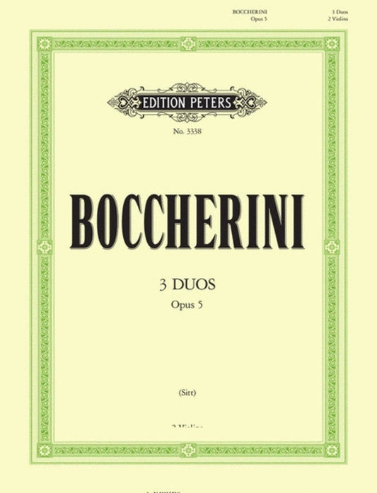 Boccherini - 3 Duets 3 Op 5 For 2 Violins