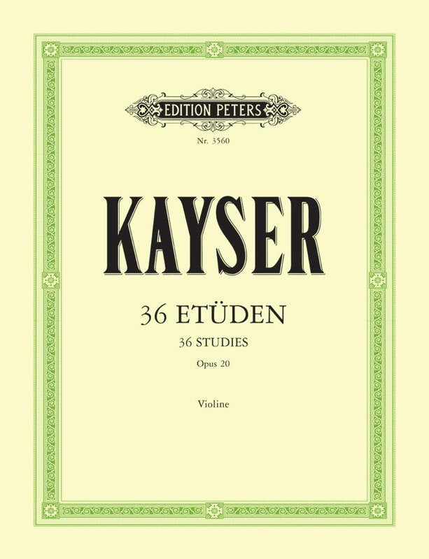 Kayser: 36 Elementary and Progressive Studies Op.20 For Violin