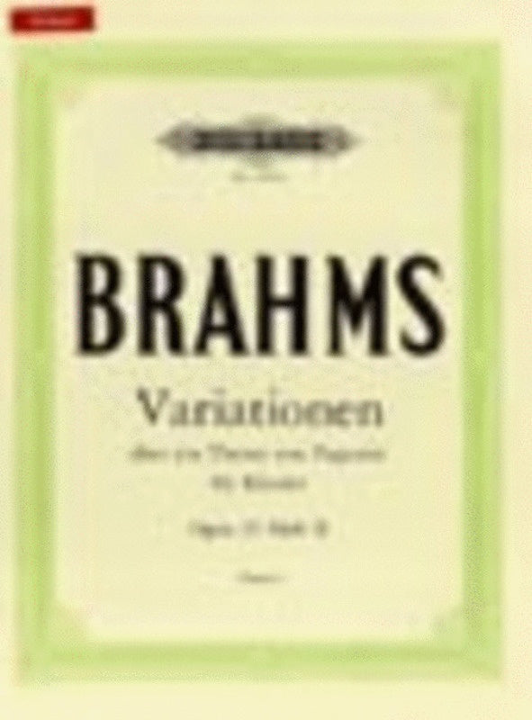 Brahms - Variations On A Theme Of Paganini Op 35 Vol 2