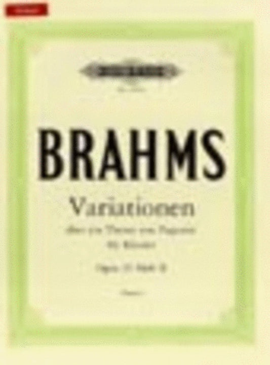 Brahms - Variations On A Theme Of Paganini Op 35 Vol 2