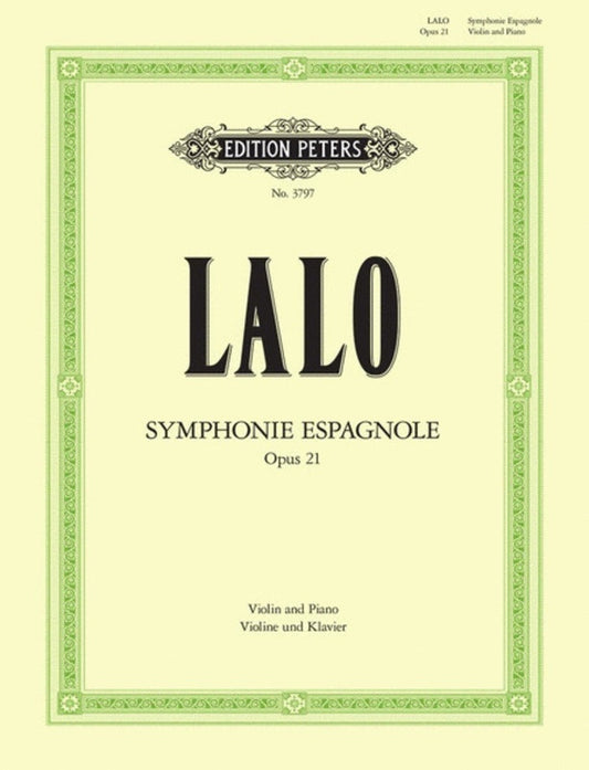 Lalo - Symphonie Espagnole Op 21 Violin/Piano Ed Hermann