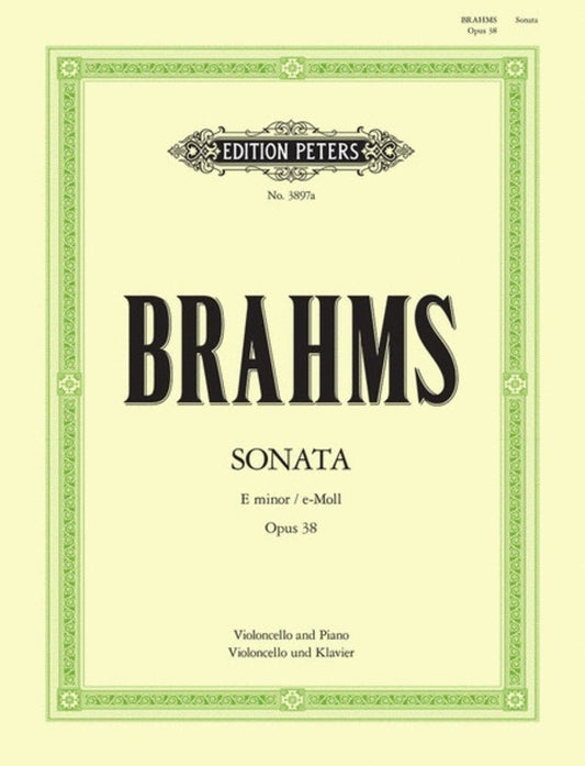 Brahms - Sonata No 1 E Min Op 38 Cello/Piano