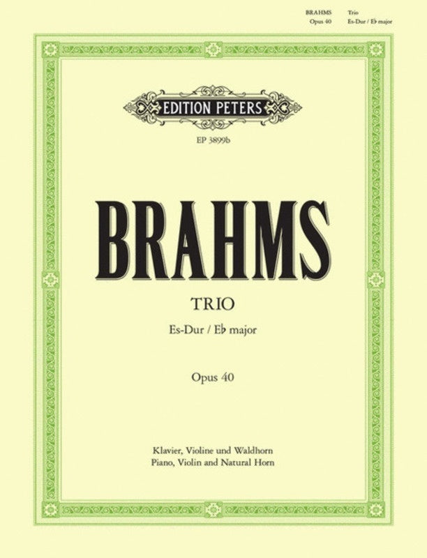 Brahms - Horn Trio E Flat Op 40 Pno/Vln/Fhn