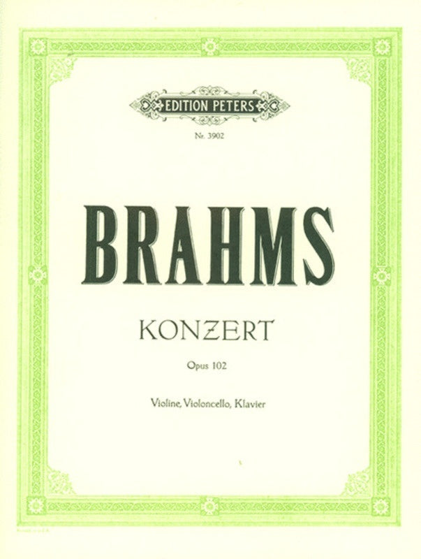 Brahms - Concerto A Min Op 102 Violin/Cello/Piano