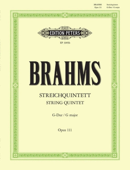 Brahms - String Quintet No 2 G Major Op 111