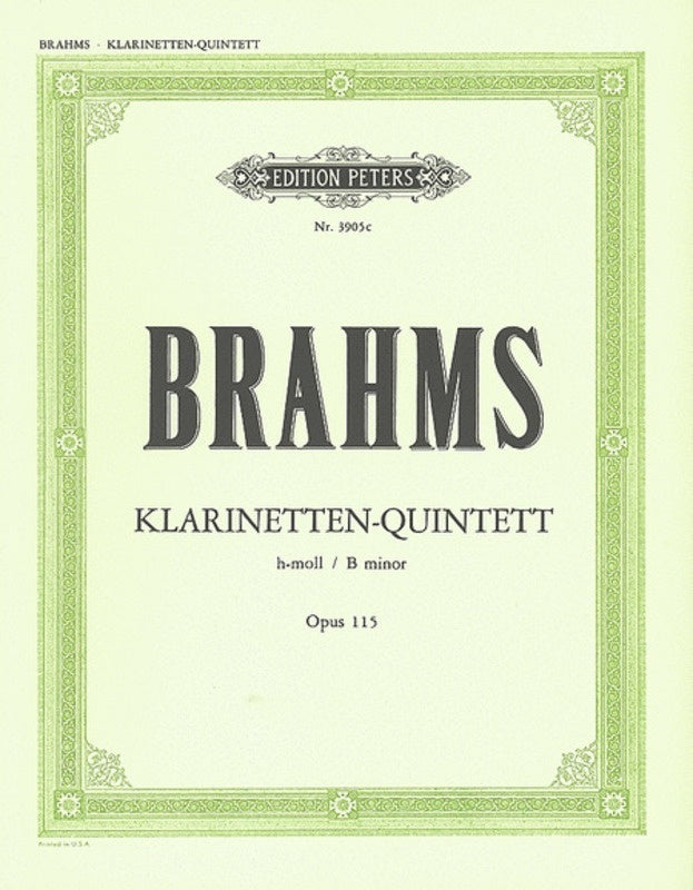 Brahms - Clarinet Quintet B Min Op 115