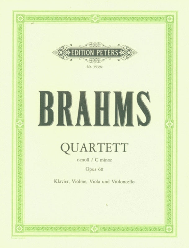 Brahms - Piano Quartet C Min Op 60 Vln/Vla/Vc/Pno