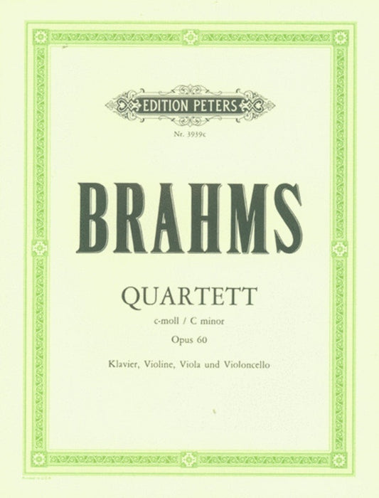 Brahms - Piano Quartet C Min Op 60 Vln/Vla/Vc/Pno