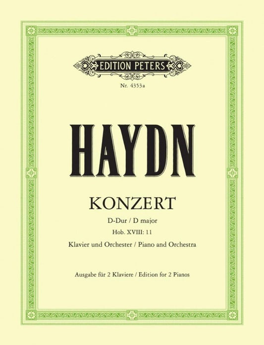 Haydn - Concerto No 1 D Hob 18 No 11 2P 4H