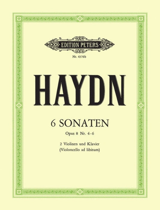 Haydn - 6 Trio Sonatas Op 8 Vol 2 2 Violins/Piano