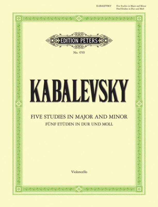 Kabalevsky - 5 Studies Op 67 Cello Solo