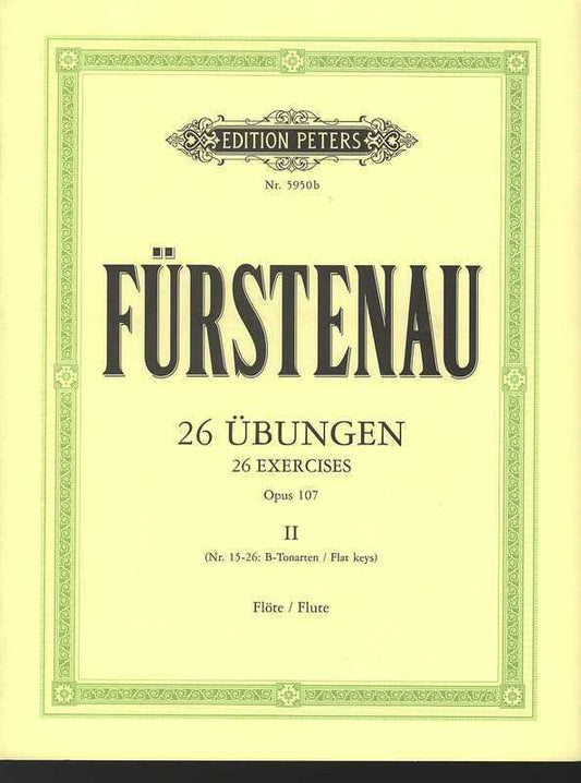 Furstenau - 26 Exercises Op 107 Vol 2 For Flute