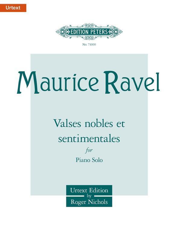 Ravel - Valses Nobles Et Sentimentales Ed Nichols Urtext