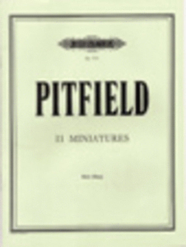 Pitfield - 11  Miniatures For Harp Solo