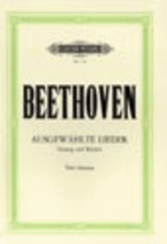 Beethoven - 30 Selected Songs Low Voice German