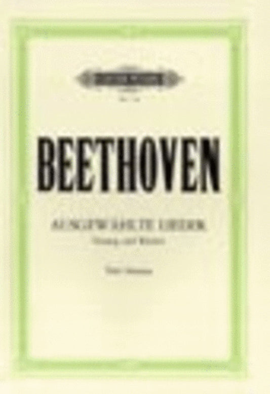 Beethoven - 30 Selected Songs Low Voice German