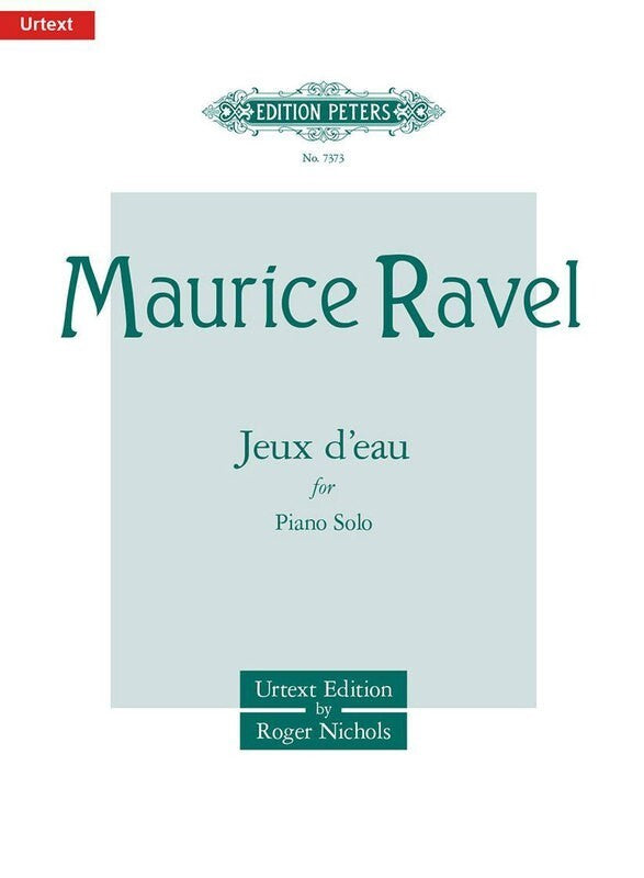 Ravel - Jeux Deau For Piano Solo Urtext Ed Nichols