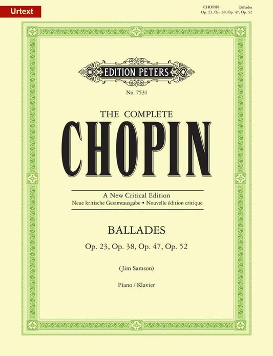 Chopin - Ballades New Critical Edition