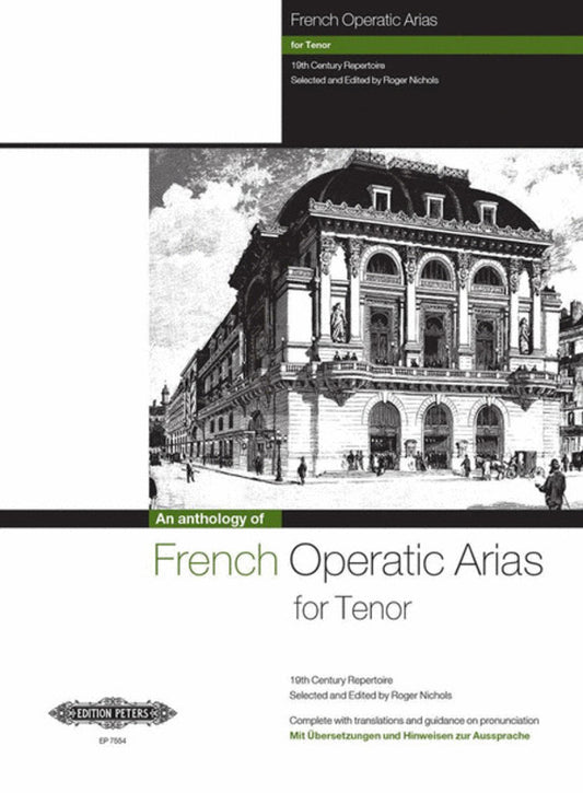 French Operatic Arias Tenor 19Th Century Repertoire