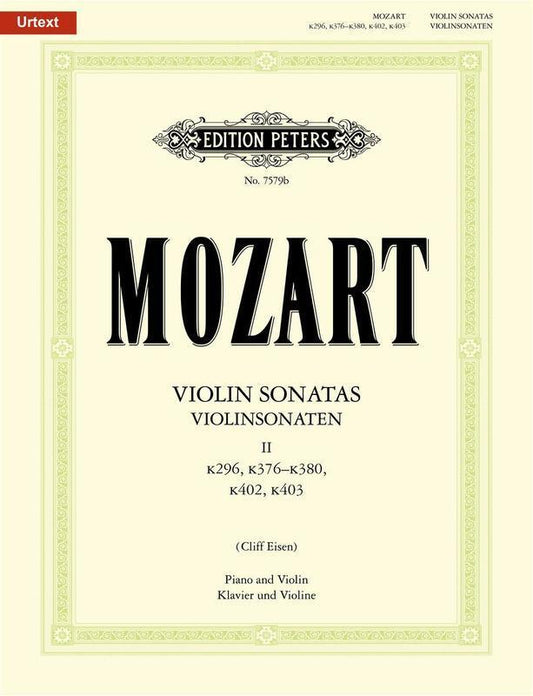 Mozart - Sonatas Vol 2 Nos 7-12 K296 K376-K380 Violin/Piano