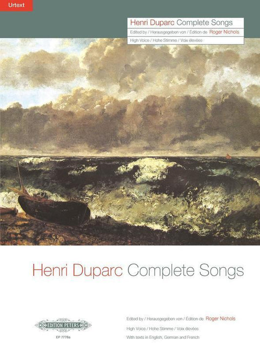 Duparc - Complete Songs High Voice