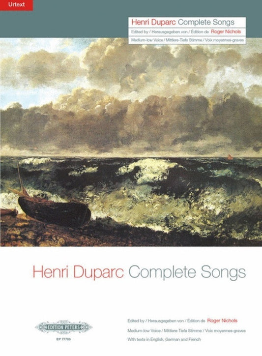 Duparc - Complete Songs Low Voice