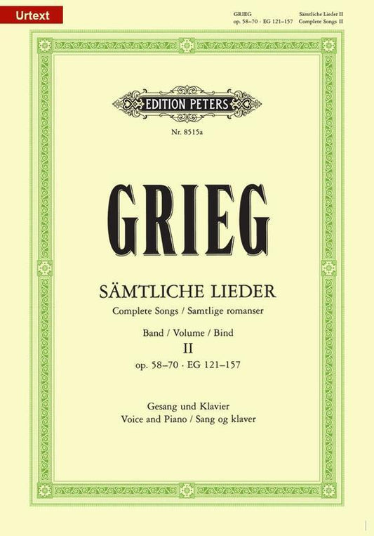 Grieg - Complete Songs Vol 2