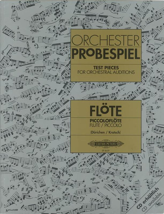 Test Pieces For Orchestral Auditions Flute/Piccolo