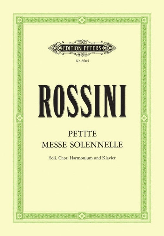 Petite Messe Solennelle Satb Latin