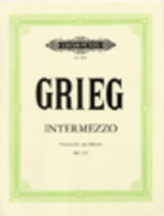 Grieg - Intermezzo For Cello/Piano