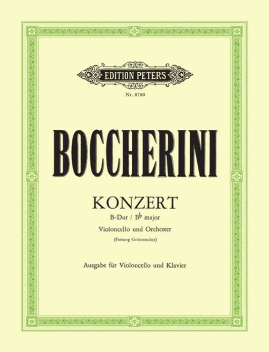 Boccherini - Concerto B Flat Cello/Piano