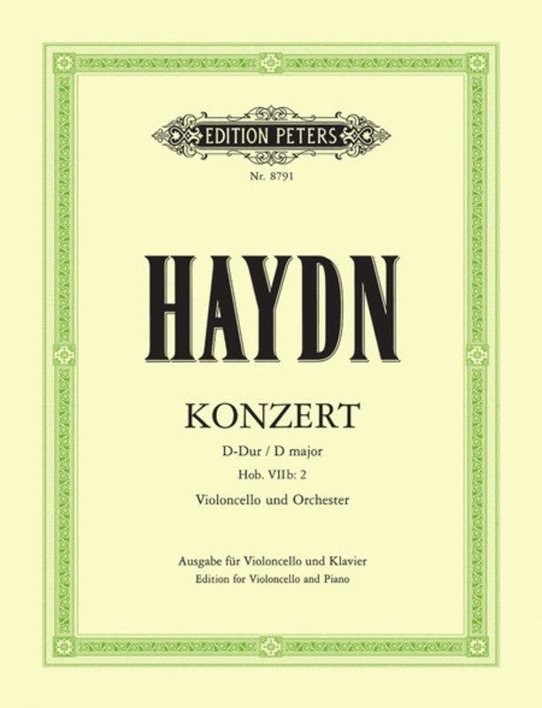 Haydn - Concerto D Major Hob 7B No 2 For Cello/Piano