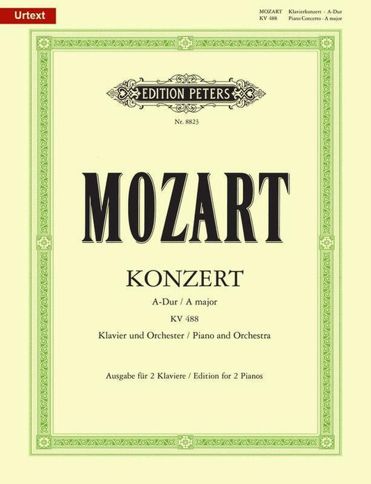 Mozart - Concerto No 23 A Major K 488 A 2P4H Urtext