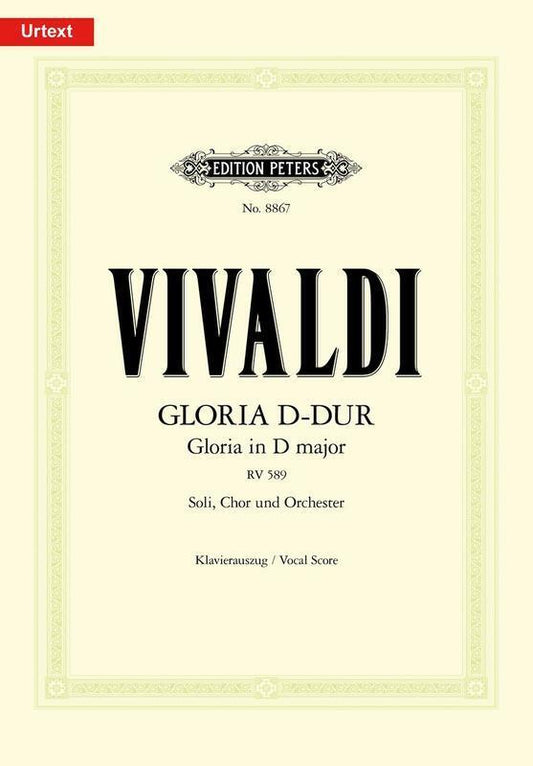 Vivaldi - Gloria D Rv 589 Vocal Score