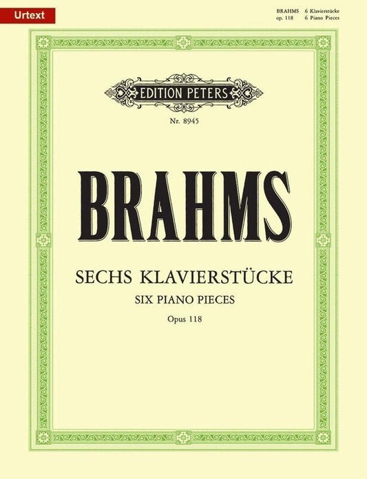 Brahms - 6 Piano Pieces Op 118 Urtext