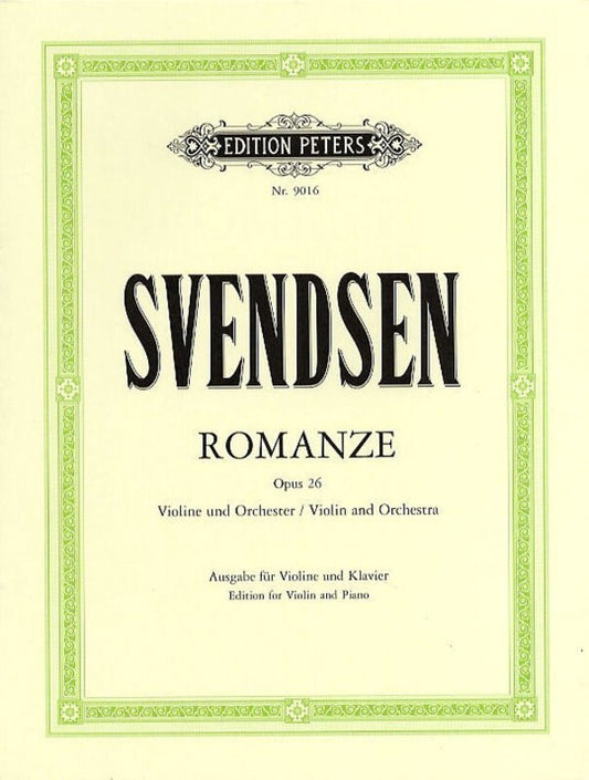 Svendsen - Romance G Major Op 26 Violin/Piano