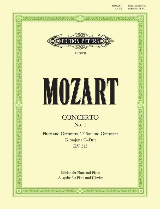 Mozart - Concerto No 1 G K 313 Flute/Piano Urtext