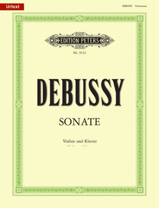 Debussy - Sonata G Minor For Violin/Piano Urtext