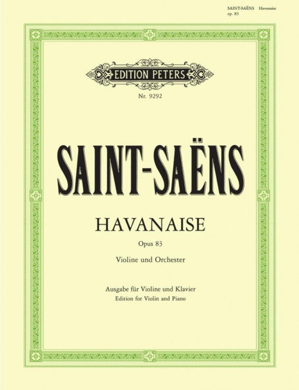 Saint-Saens - Havanaise Op 83 Violin/Piano