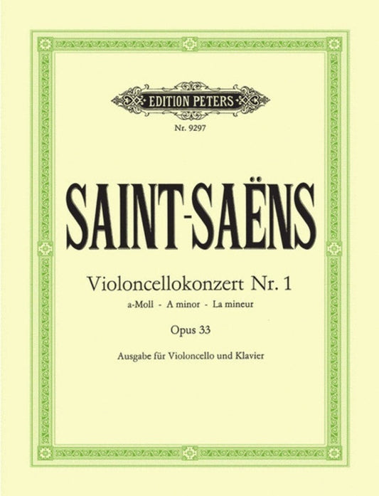 Saint-Saens - Concerto No 1 A Minor Op 33 Cello/Piano