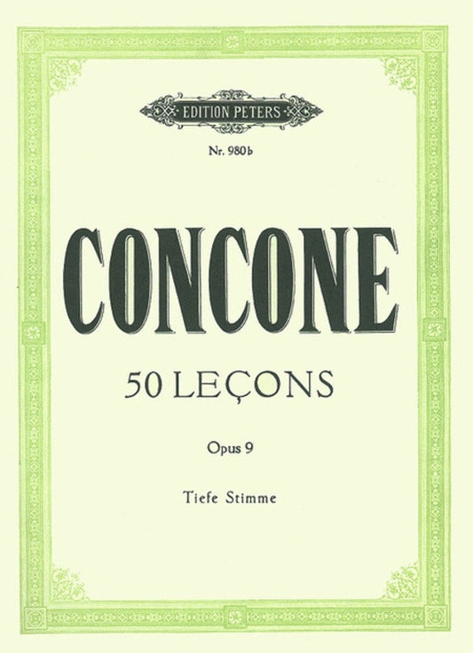 Concone - 50 Lessons Op 9 Low Voice