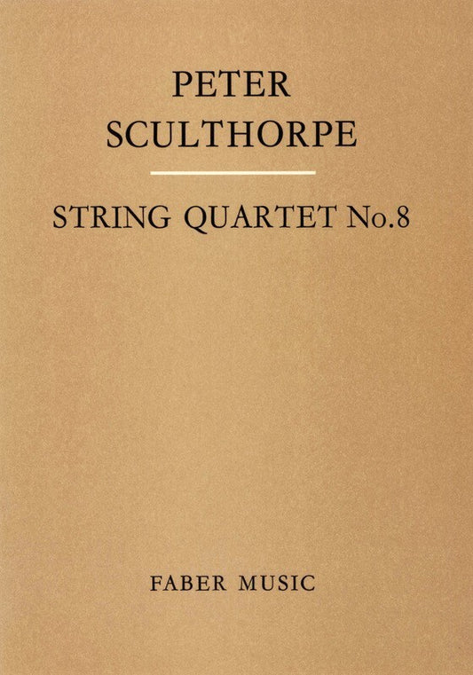 Sculthorpe - String Quartet No 8 Score